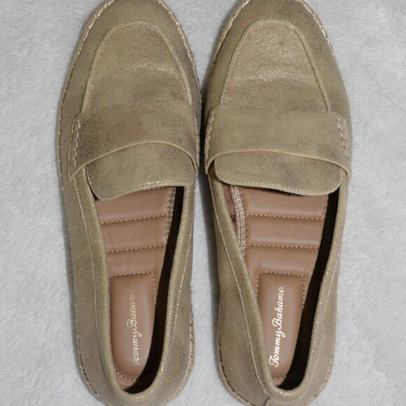 Tommy Bahama Women's Gold Shimmer flat loafer shoes size 8M - Picture 4 of 6